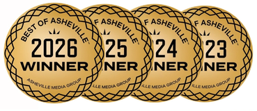 Best of Asheville Winner 2023, 2024, 2025 and 2026 - Asheville Media Group